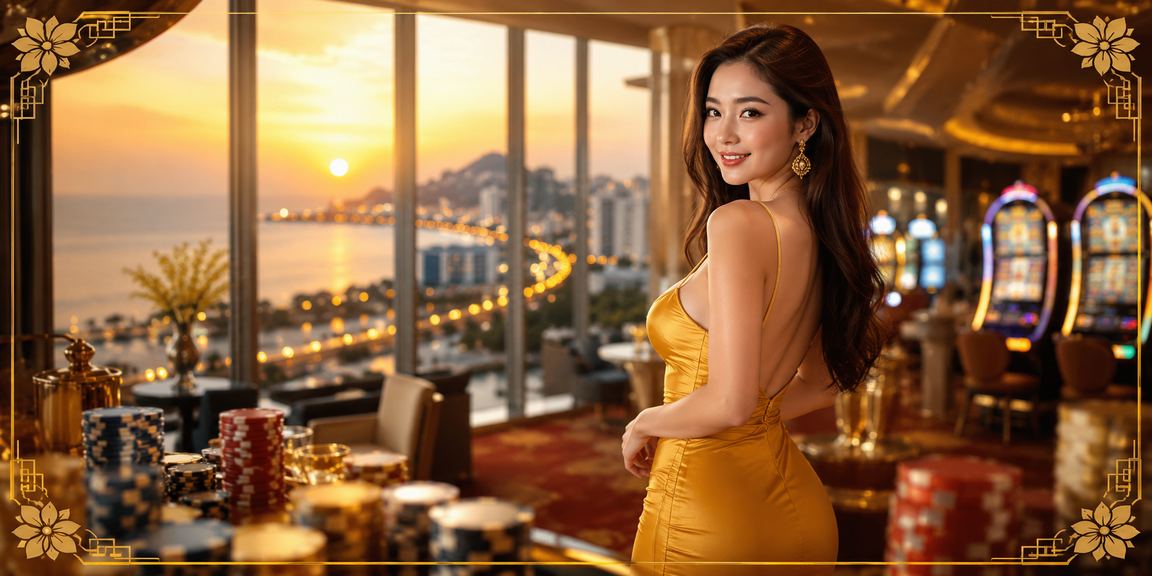 Khung cảnh quán cà phê và trò chơi slot tại Vũng Tàu